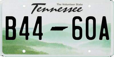 TN license plate B4460A