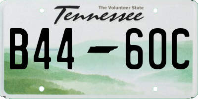 TN license plate B4460C