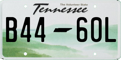 TN license plate B4460L