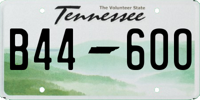 TN license plate B4460O