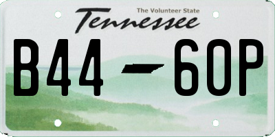 TN license plate B4460P