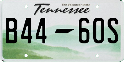 TN license plate B4460S