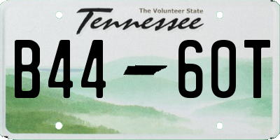 TN license plate B4460T