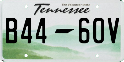 TN license plate B4460V