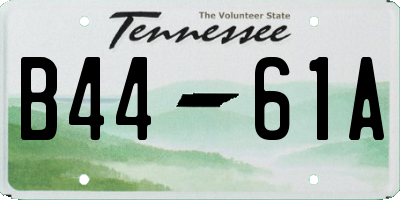 TN license plate B4461A