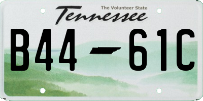 TN license plate B4461C