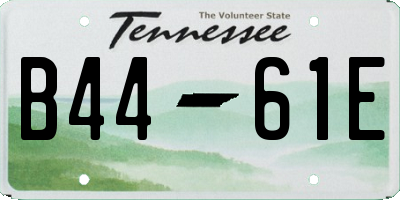 TN license plate B4461E