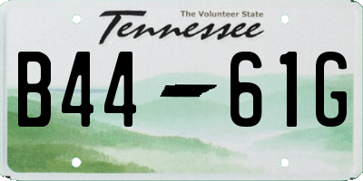 TN license plate B4461G