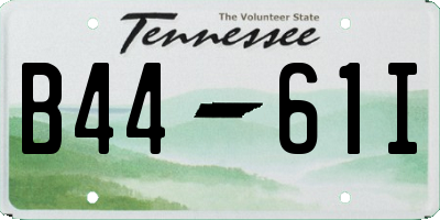 TN license plate B4461I