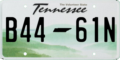 TN license plate B4461N