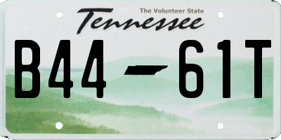 TN license plate B4461T