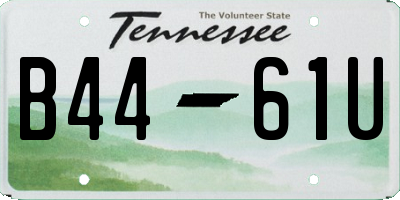 TN license plate B4461U