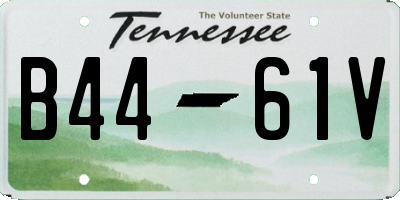TN license plate B4461V