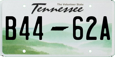 TN license plate B4462A