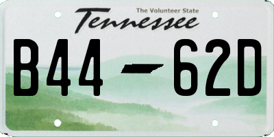 TN license plate B4462D