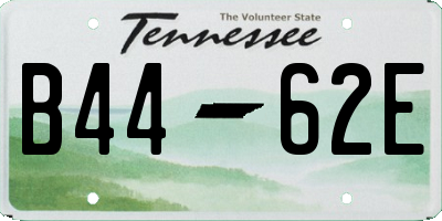 TN license plate B4462E