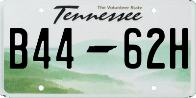 TN license plate B4462H