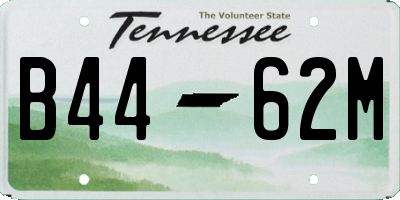 TN license plate B4462M