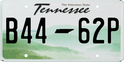TN license plate B4462P