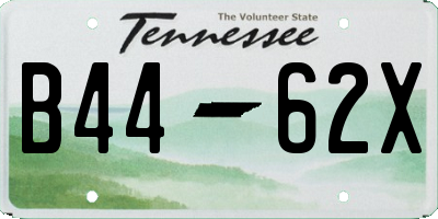 TN license plate B4462X