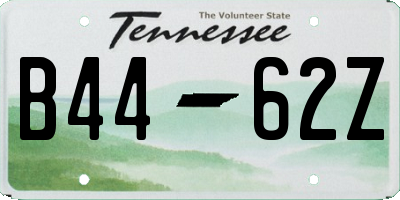 TN license plate B4462Z
