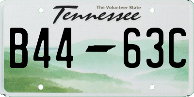 TN license plate B4463C