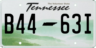 TN license plate B4463I