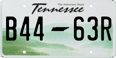 TN license plate B4463R