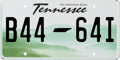 TN license plate B4464I