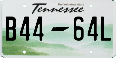 TN license plate B4464L