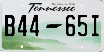 TN license plate B4465I
