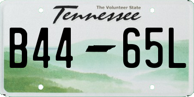 TN license plate B4465L