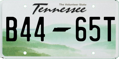 TN license plate B4465T