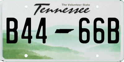 TN license plate B4466B