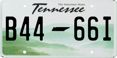 TN license plate B4466I