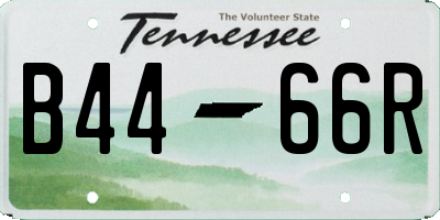 TN license plate B4466R