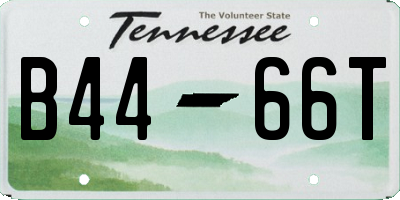 TN license plate B4466T