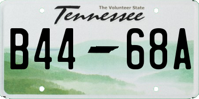 TN license plate B4468A