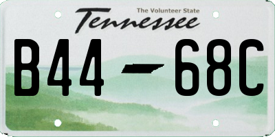 TN license plate B4468C