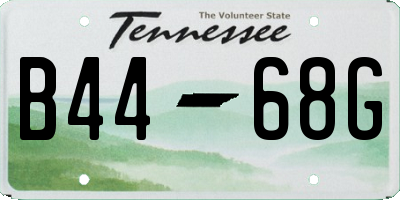 TN license plate B4468G