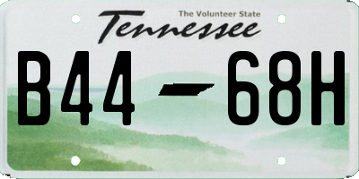 TN license plate B4468H