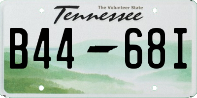 TN license plate B4468I