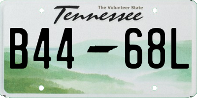 TN license plate B4468L