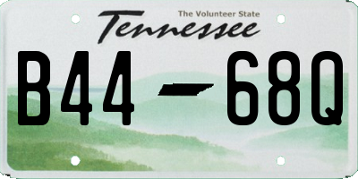 TN license plate B4468Q