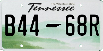 TN license plate B4468R