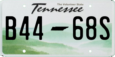 TN license plate B4468S