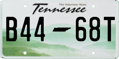 TN license plate B4468T
