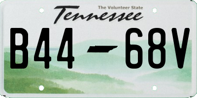 TN license plate B4468V