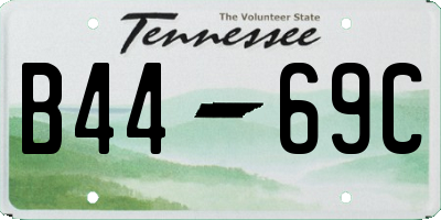 TN license plate B4469C
