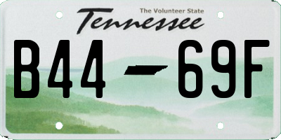 TN license plate B4469F